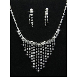 Décontracté intemporel de cristal bijoux de mariée splendide
