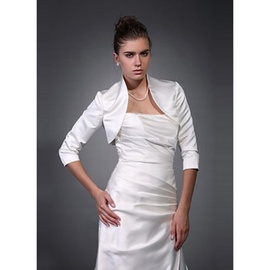 Modeste simple taffetas blanc bolero parfait