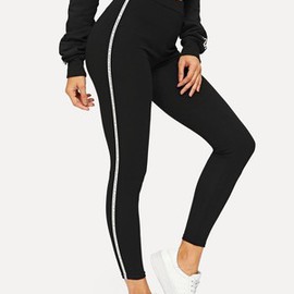 Legging avec bande lettre junoesque