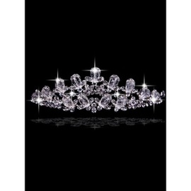 Noble belle de luxe avec des bijoux en cristal nuptiale