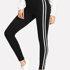 Legging et imprimé avec rayures