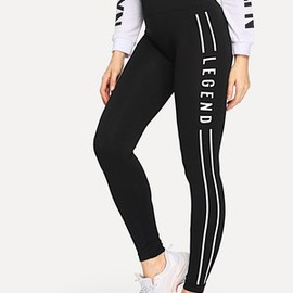 Leggings délicat avec imprimé moulant