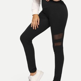 Legging avec pièces passionnant transparentes