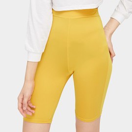 Short unicolore cycliste taille élastique