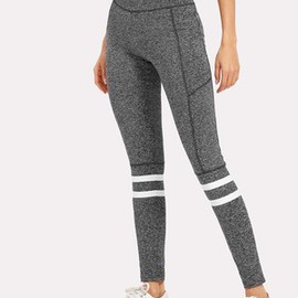 Legging rayé délicat taille haute