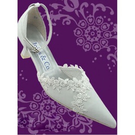 Glamour avec pu pointu rugueux avec chaussures de mariée