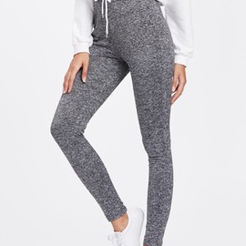 Legging avec cordon à la taille chiné