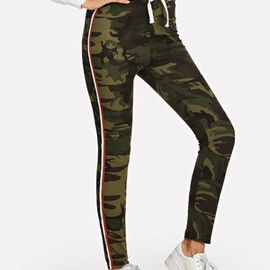 Legging avec cordon camouflage et imprimé