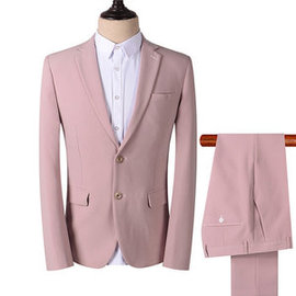 Rose hommes sur mesure costumes de mariage blazer