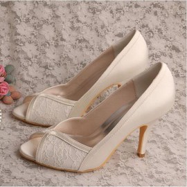 Chaussures pour femme romantique taille réelle du talon 3.15 pouce (8cm) talons hauts printemps eté