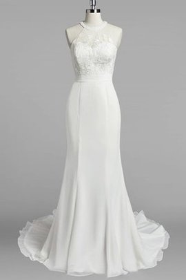 Robe de mariée luxueux au bord de la mer ruché de dos nu avec chiffon
