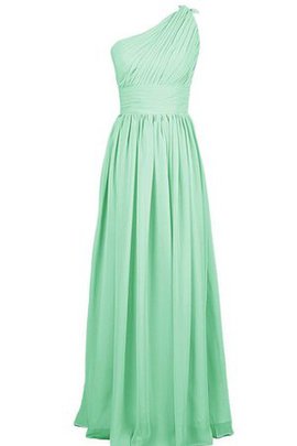 Robe demoiselle d'honneur plissage manche nulle a-ligne avec zip avec chiffon