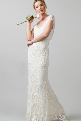 Robe de mariée charmeuse luxueux plissage de fourreau brodé