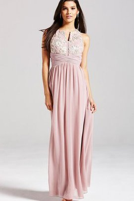 Robe demoiselle d'honneur plissage manche nulle fermeutre eclair appliques en chiffon