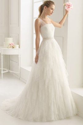 Robe de mariée luxueux simple avec zip avec perle bandouliere spaghetti