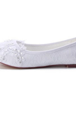 Chaussures de mariage charmante automne hiver tendance plates éternel