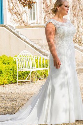 Robe de mariée formelle en tout plein air jusqu'au sol en grandes tailles sans empire