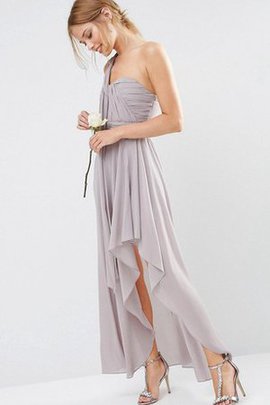 Robe demoiselle d'honneur delicat romantique ruché avec chiffon ligne a