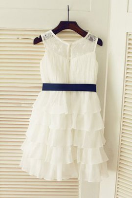 Robe de cortège enfant longue manche nulle de princesse ruché ligne a