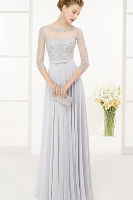 Robe de bal plissage ceinture longueur au niveau de sol avec ruban avec chiffon