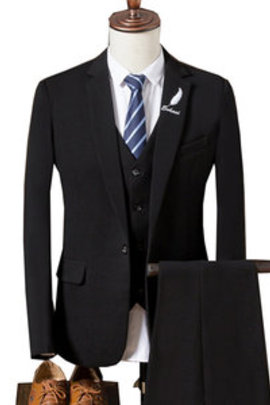 Hommes costumes de mariage porter plume marié ensembles