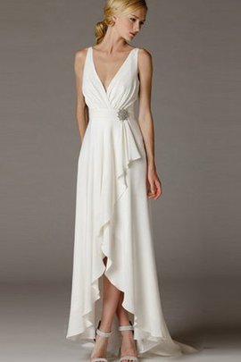 Robe de mariée naturel nature manche nulle maillot ruché