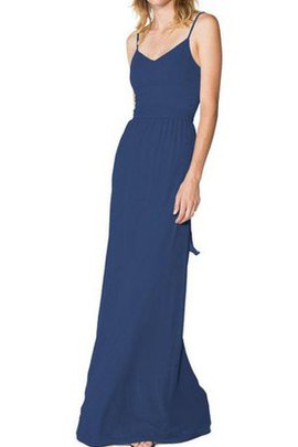 Robe demoiselle d'honneur longue avec chiffon bandouliere spaghetti a-ligne jusqu'au sol