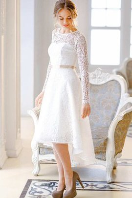 Robe de mariée delicat cordon en satin en dentelle a-ligne