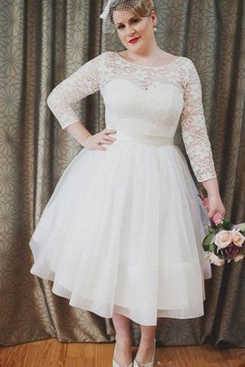 Robe de mariée facile plissage ceinture encolure ronde en organza