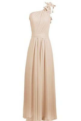 Robe demoiselle d'honneur avec sans manches de lotus epaule nue avec chiffon en forme