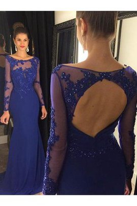 Robe de soirée delicat brillant de sirène au niveau de cou de traîne courte