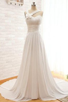 Robe de mariée décontracté longue avec chiffon ceinture avec jacket