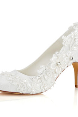 Chaussures de mariage talons hauts printemps charmante taille réelle du talon 3.15 pouce (8cm)