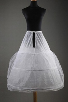 Gracieux simple mou du genou crinolines de robe longueur de balle