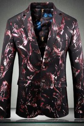 Imprimé hommes costumes hommes costume slim fit nouvelle marque
