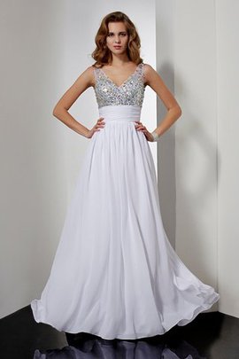 Robe de soirée longue dos nu de princesse avec sans manches ligne a