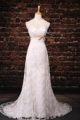 Robe de mariée avec perle en satin en dentelle longueur mollet textile en tulle