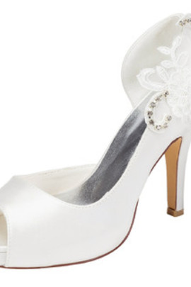 Chaussures de mariage talons hauts hauteur de plateforme 0.59 pouce (1.5cm) plates-formes charmante