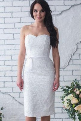 Robe de mariée sexy naturel simple manche nulle col en forme de cœur