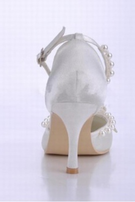 Beaux talons hauts ronde avec chaussures de mariée populaire - photo 2