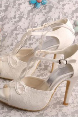 Chaussures pour femme plates-formes talons hauts moderne taille réelle du talon 3.94 pouce (10cm)