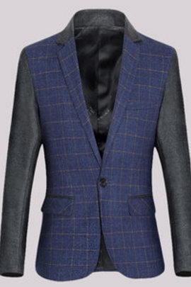 Nouveau style mode décontracté hommes blazer boutonnage