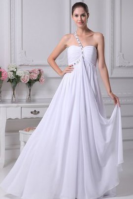 Robe de mariée charmeuse plissé ruché dans l'eglise ligne a