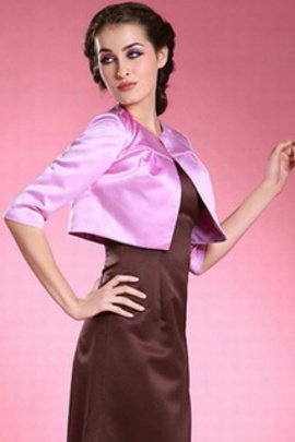 Onirique violet vintage taffetas | timeless bolero simple - photo 2