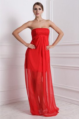 Robe demoiselle d'honneur longue avec sans manches de princesse ligne a avec chiffon