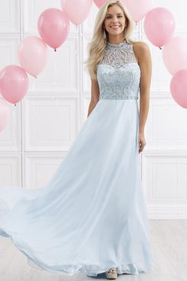 Robe de bal longue avec perle a-ligne longueur au ras du sol avec sans manches