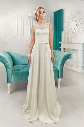 Robe de mariée manche nulle fermeutre eclair ligne a longueur au ras du sol en satin