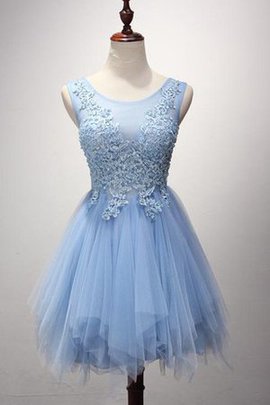 Robe fête de la rentrée courte en tulle fermeutre eclair de bustier en dentelle