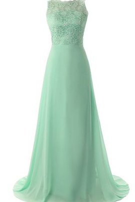 Robe demoiselle d'honneur naturel avec gradins manche nulle de traîne courte ligne a