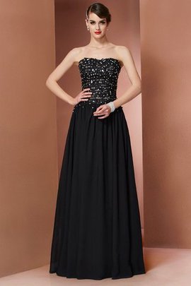 Robe de bal longue en chiffon de bustier de princesse longueur au niveau de sol